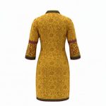 Yellow_Hand-block_veg_dye_kurti_Back(100%_Pure_cotton)