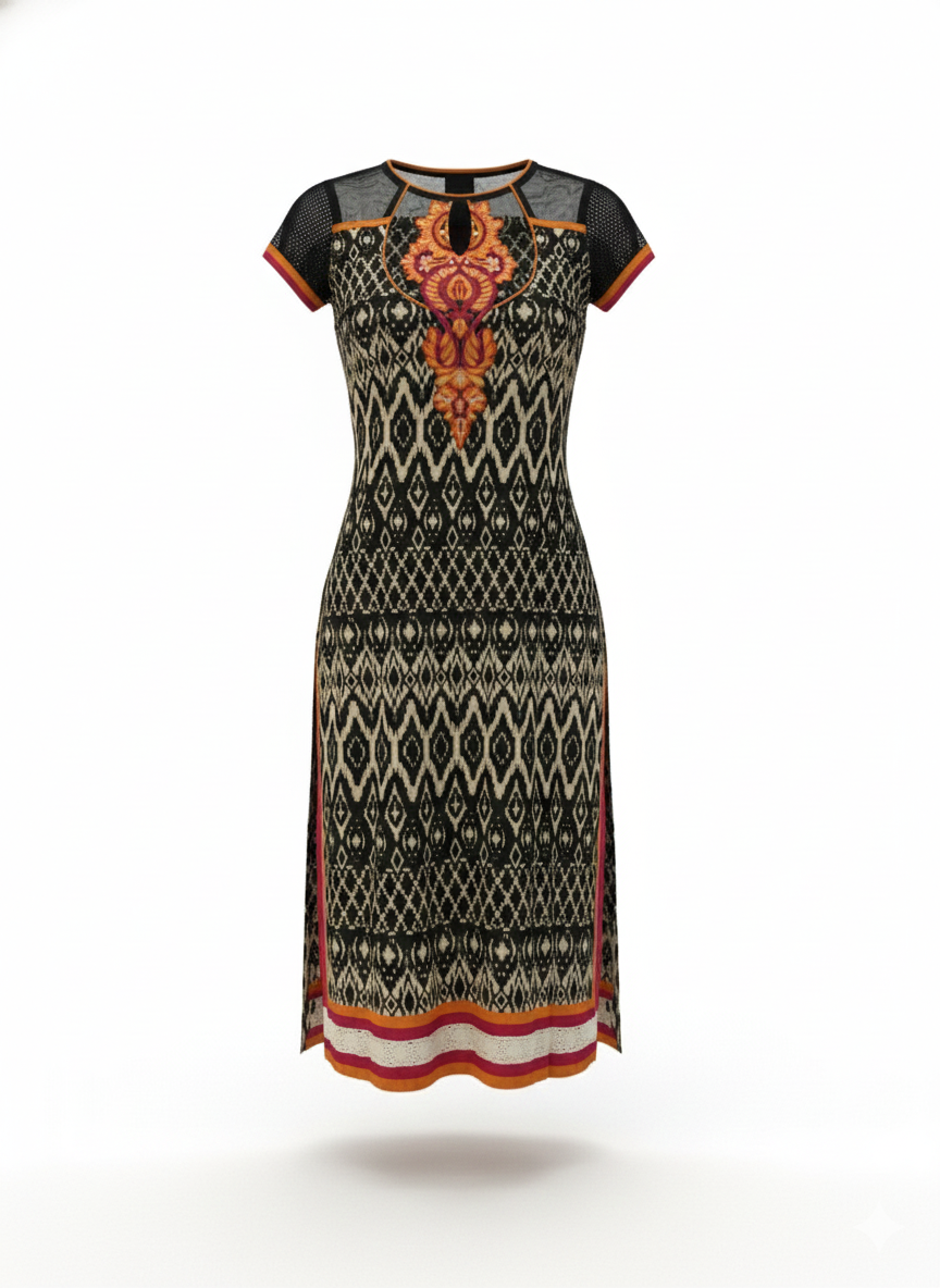 Long Kurti Hand Block Print