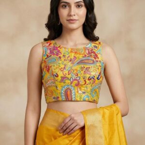 yellow blouse