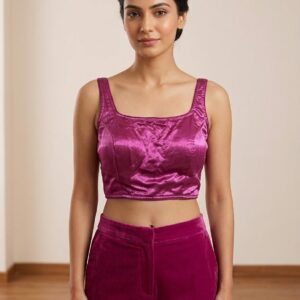 Solid Blouse Magenta